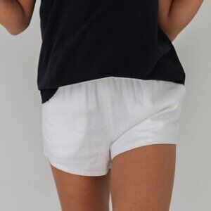 The Hendrix Shorts | White Linen | Show Me Your Mumu